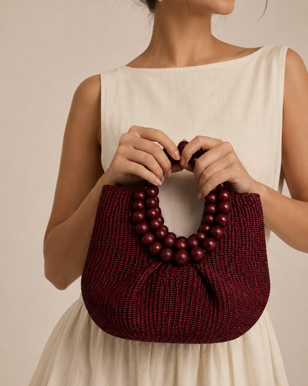 Beaded Rafia Bag